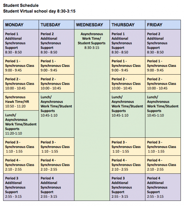 Class Time Schedule