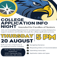 2627 College Application Info Night